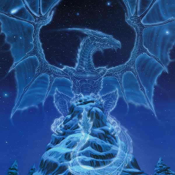 Ed Beard Jr. Winter Spirit Dragon by Ed Beard Jr Laptop Skins