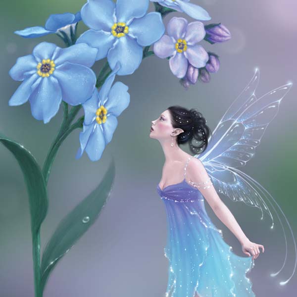 Forget Me Not by Rachel Anderson Laptop Skins