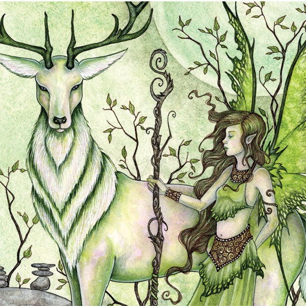 Guardian Fairy and Stag by Amy Brown MacBook Cases