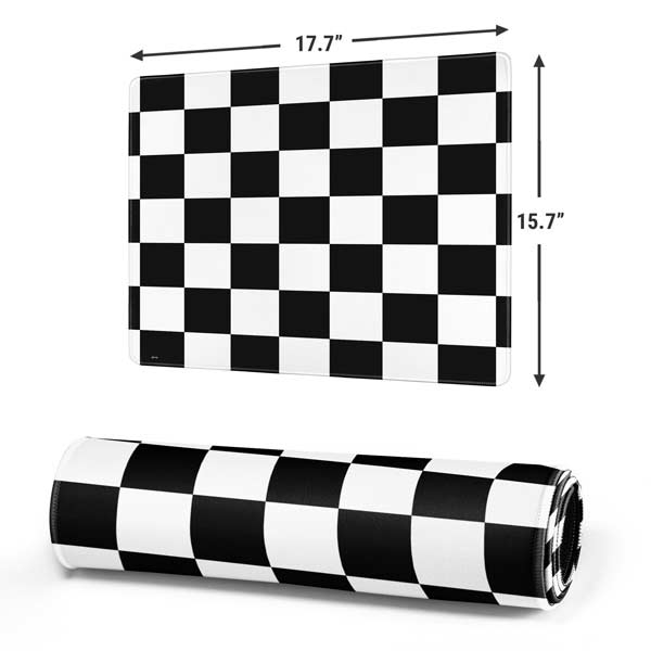 Black and White Checkered Mousepad