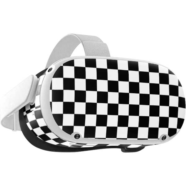 Black and White Checkered Oculus Quest 2 Skin