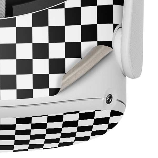 Black and White Checkered Oculus Quest 2 Skin