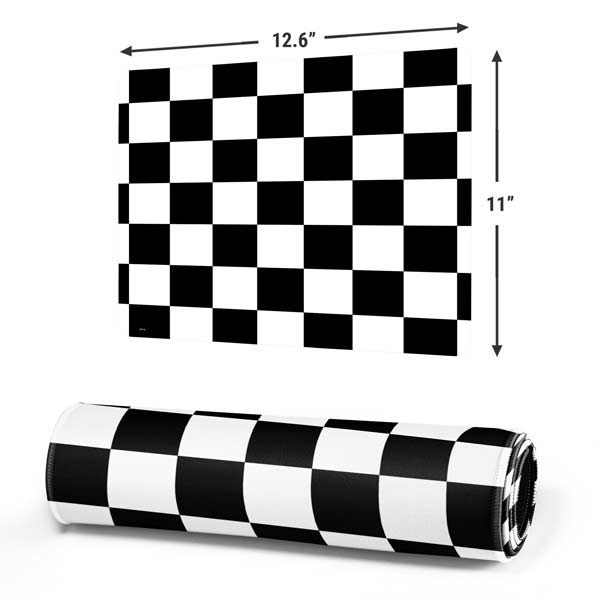 Black and White Checkered Mousepad