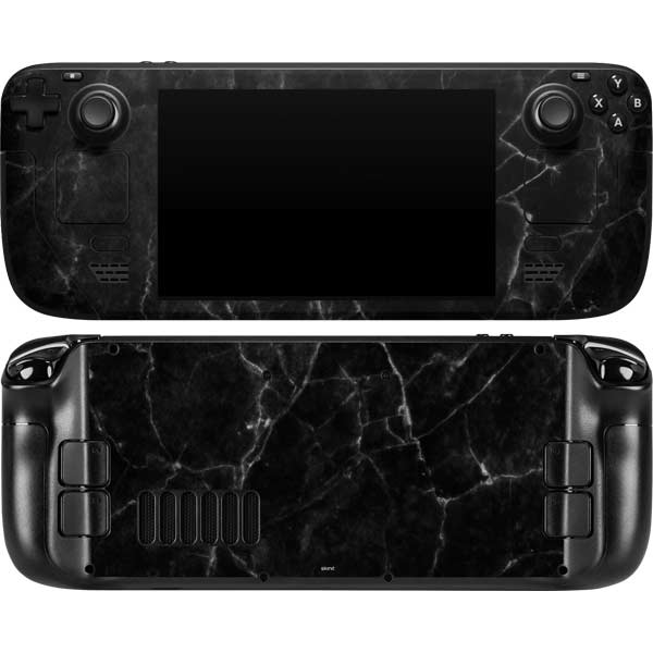 Black Marble Steam Deck Handheld Gaming Computer Skin