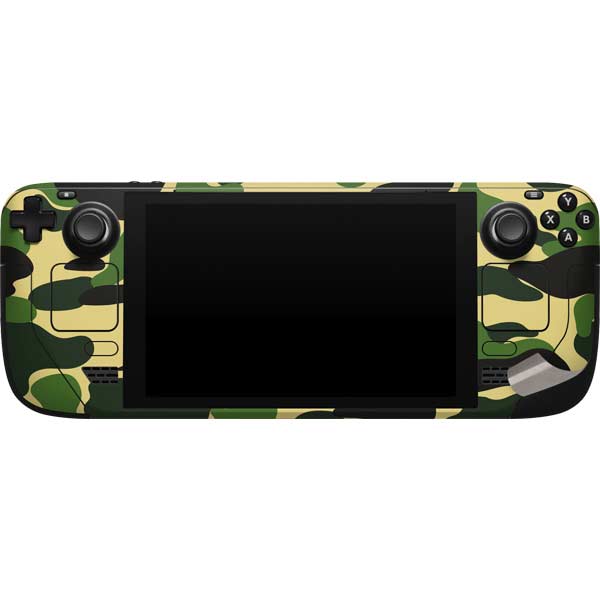 Green Street Camo Steam Deck Handheld Gaming Computer Skin