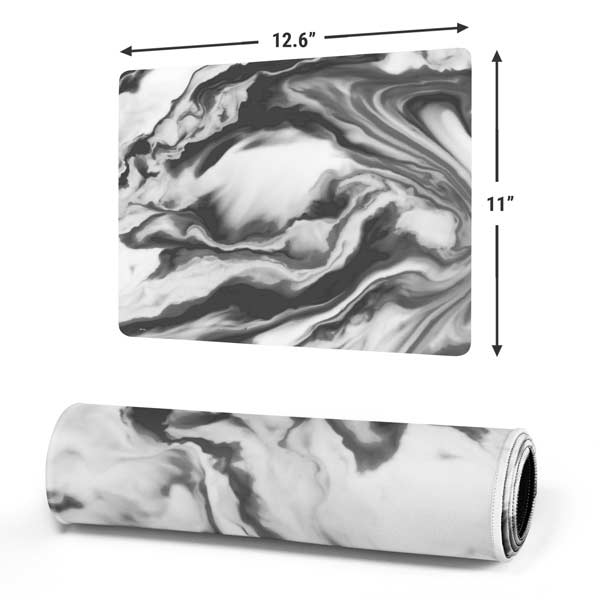 Grey Marble Ink Mousepad