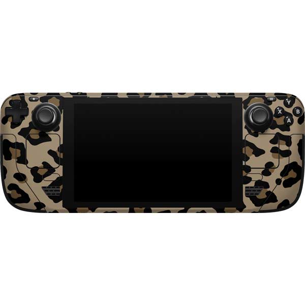 Leopard Print Steam Deck Handheld Gaming Computer Skin