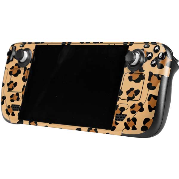 Leopard Spots Print Steam Deck Handheld Gaming Computer Skin