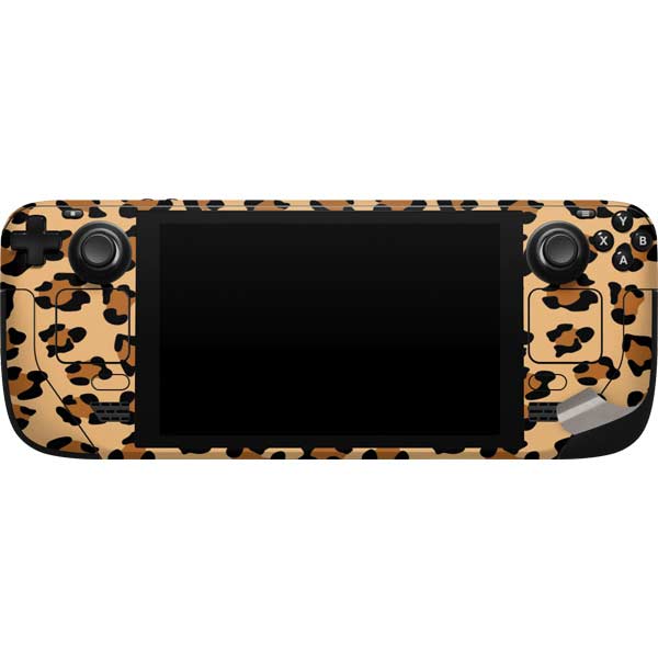 Leopard Spots Print Steam Deck Handheld Gaming Computer Skin