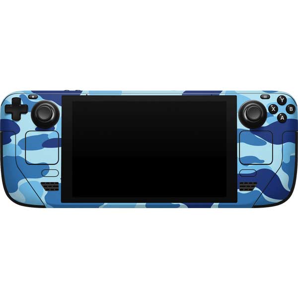 Light Blue Street Camo Steam Deck Handheld Gaming Computer Skin