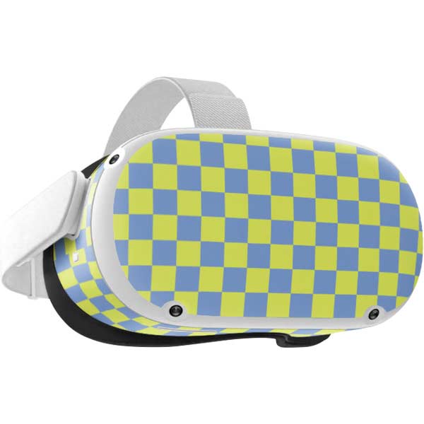 Neon Checkered Oculus Quest 2 Skin