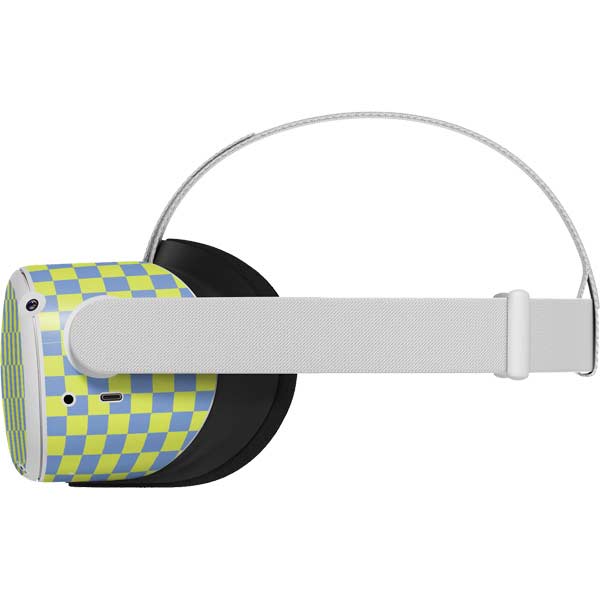 Neon Checkered Oculus Quest 2 Skin