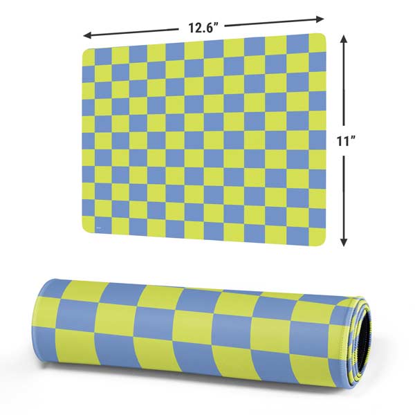 Neon Checkered Mousepad