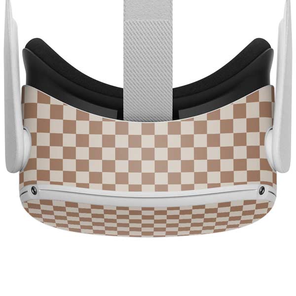 Neutral Checkered Oculus Quest 2 Skin