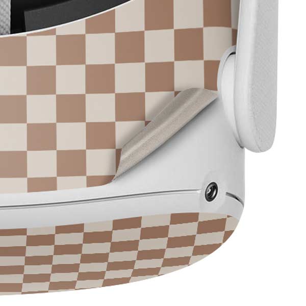 Neutral Checkered Oculus Quest 2 Skin