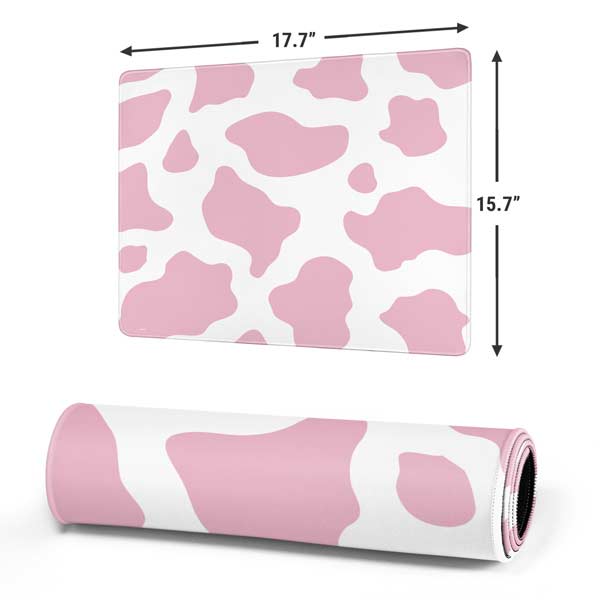 Pink Cow Print Mousepad