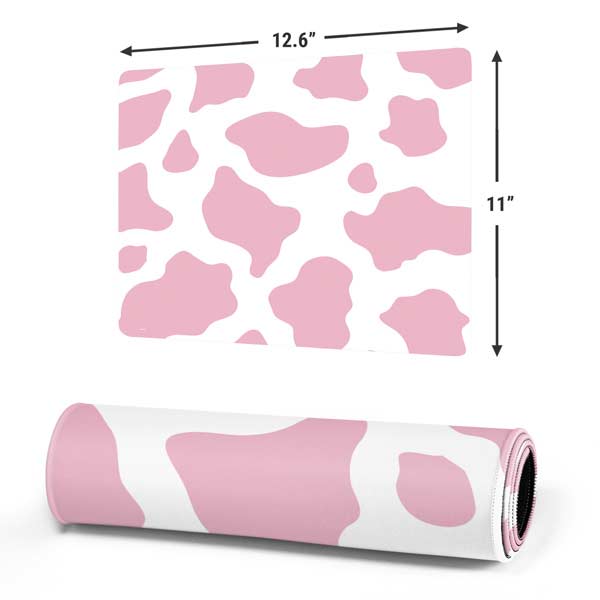 Pink Cow Print Mousepad