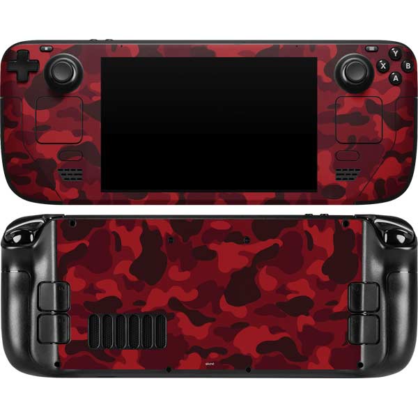 Red Street Camo Steam Deck Handheld Gaming Computer Skin