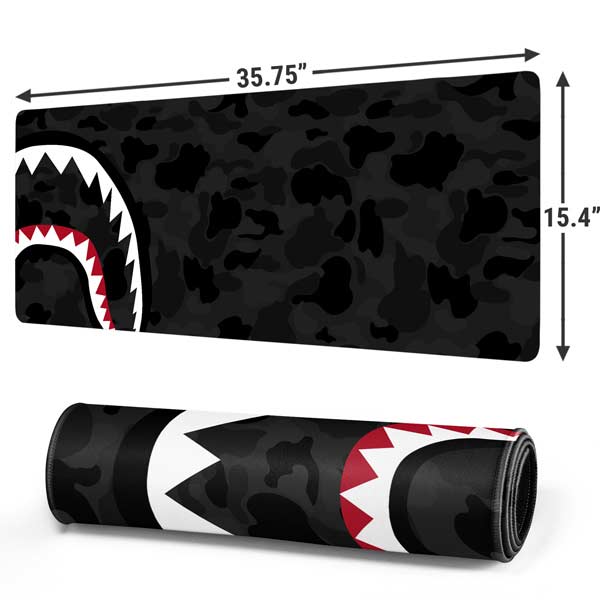 Shark Teeth Grey Street Camo Mousepad