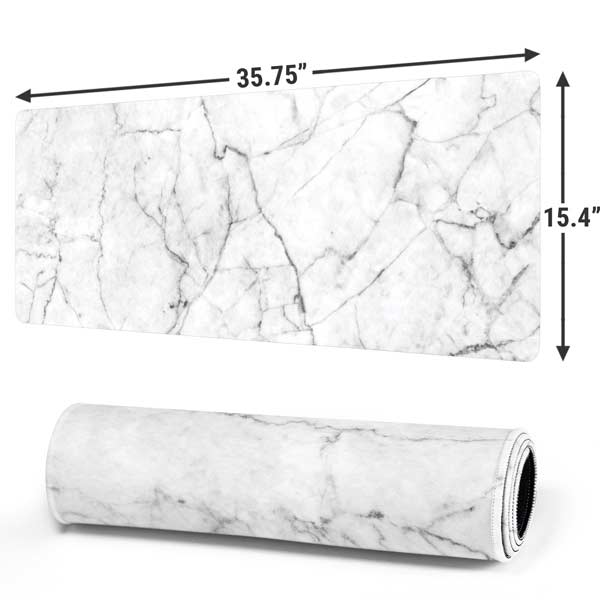 White Marble Mousepad