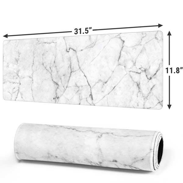 White Marble Mousepad