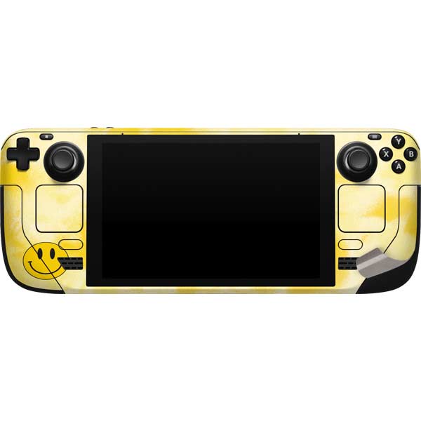 Yellow Tie Die Steam Deck Handheld Gaming Computer Skin