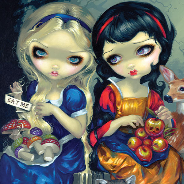Alice & Snow Fairy Tail with Cat and Raccoon by Jasmine Becket-Griffith Galaxy Skins