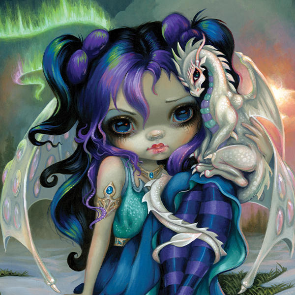 Winter Fairy With Frost Dragon by Jasmine Becket-Griffith Laptop Skins