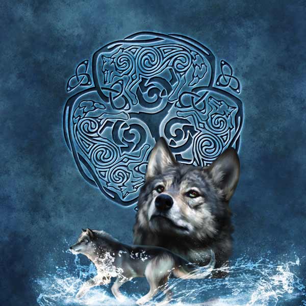 Celtic Wolf by Brigid Ashwood MacBook Cases