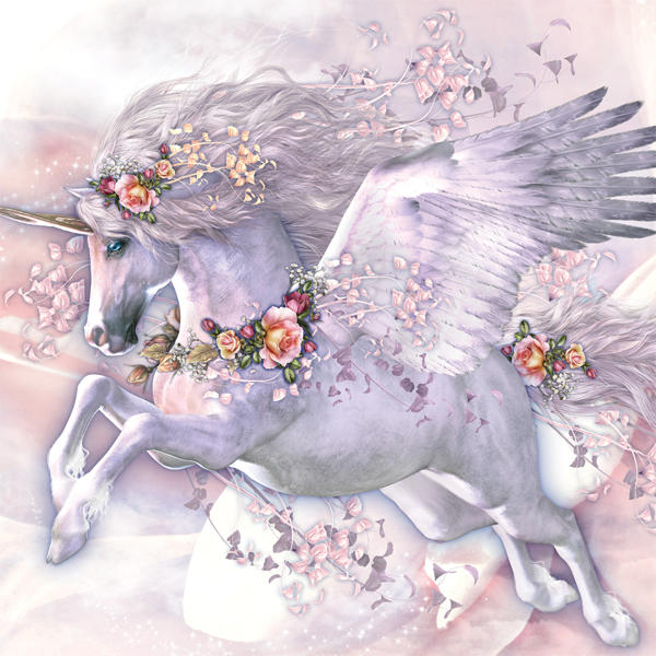Spring Flight Unicorn by Laurie Prindle MacBook Cases