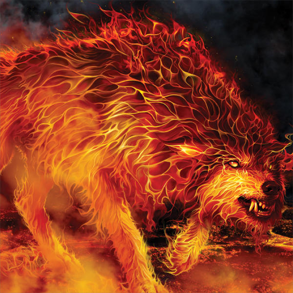 Fire Stalker Wolf by Tom Wood Xbox One Skins