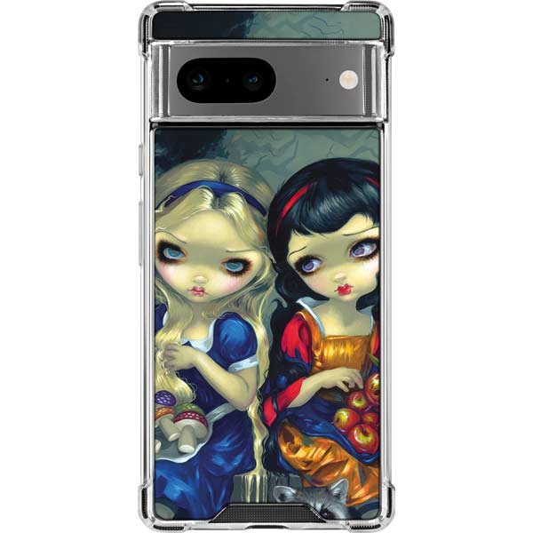 Alice & Snow Fairy Tail with Cat and Raccoon by Jasmine Becket-Griffith Pixel Cases
