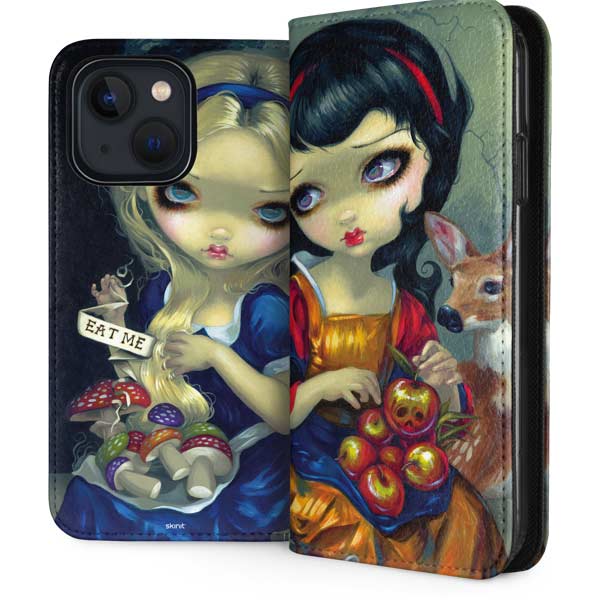 Alice & Snow Fairy Tail with Cat and Raccoon by Jasmine Becket-Griffith iPhone Cases