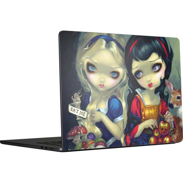 Alice & Snow Fairy Tail with Cat and Raccoon by Jasmine Becket-Griffith MacBook Skins