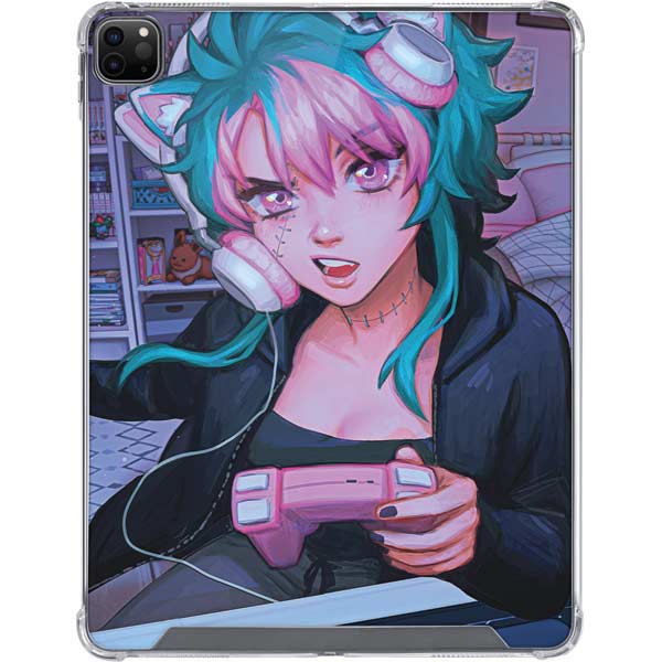 Anime Catgirl Gamer Nerd by Ivy Dolamore iPad Cases