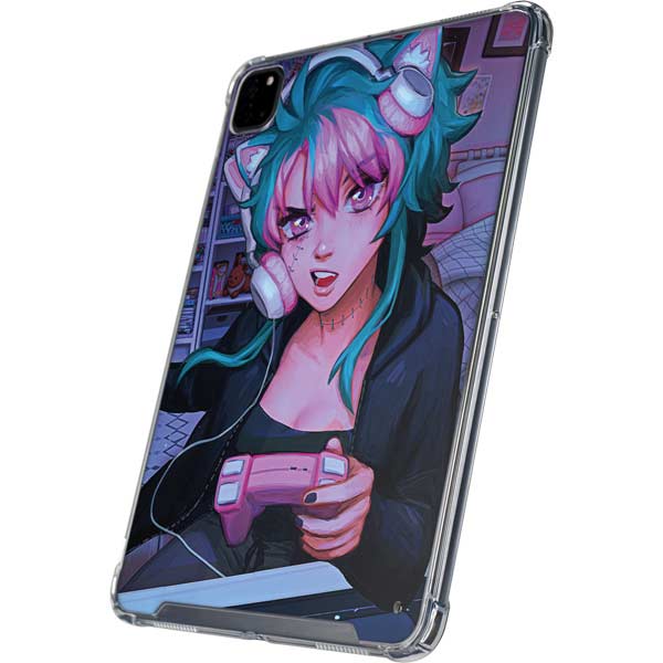 Anime Catgirl Gamer Nerd by Ivy Dolamore iPad Cases