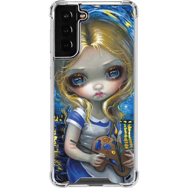 Artist Alice in Van Gogh Starry Night by Jasmine Becket-Griffith Galaxy Cases