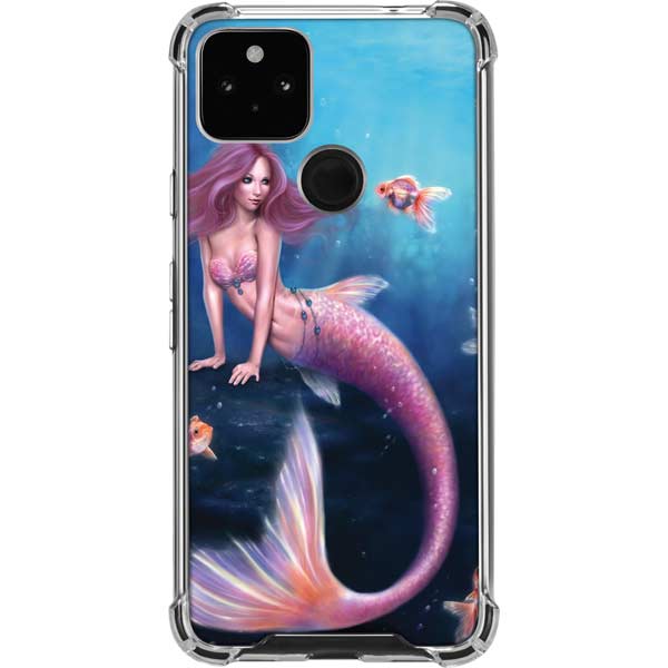 Aurelia Mermaid with Fish by Rachel Anderson Pixel Cases