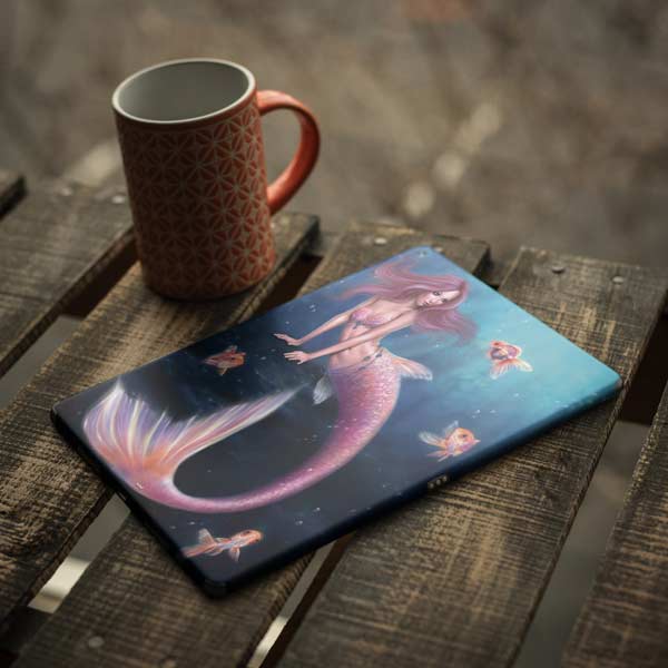 Aurelia Mermaid with Fish by Rachel Anderson iPad Skins
