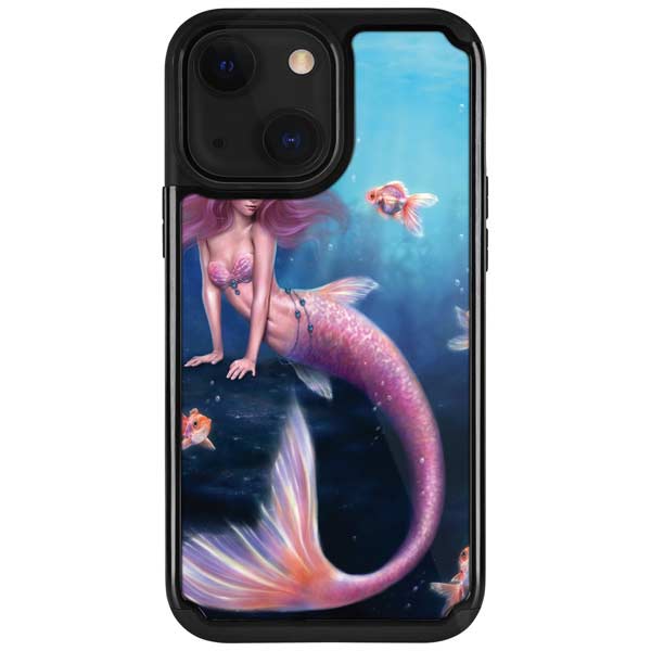 Aurelia Mermaid with Fish by Rachel Anderson iPhone Cases