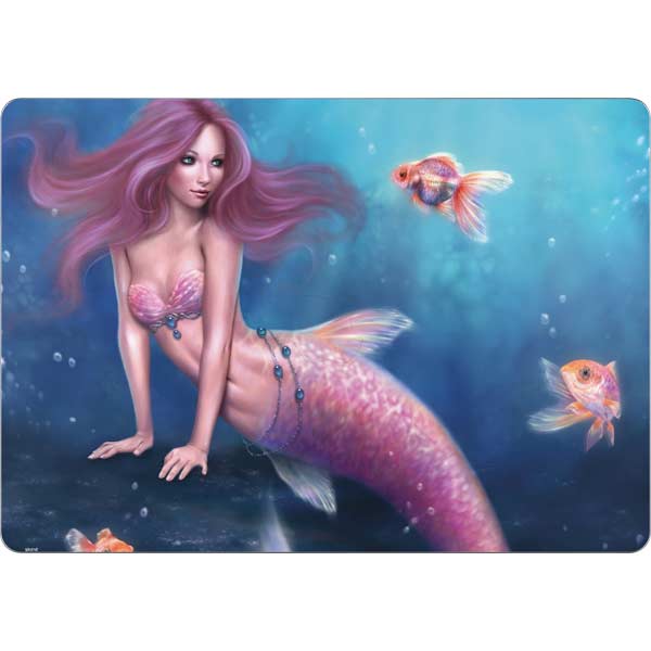 Aurelia Mermaid with Fish by Rachel Anderson MacBook Skins