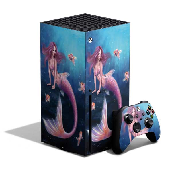 Aurelia Mermaid with Fish by Rachel Anderson Xbox Series X Skins