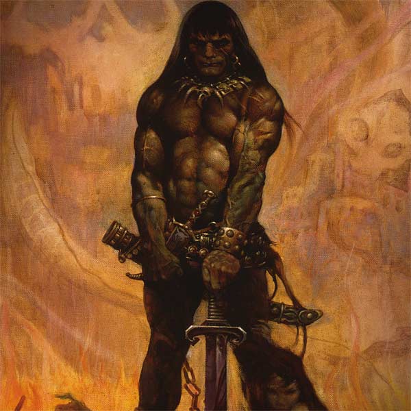 Barbarian by Frazetta Laptop Skins