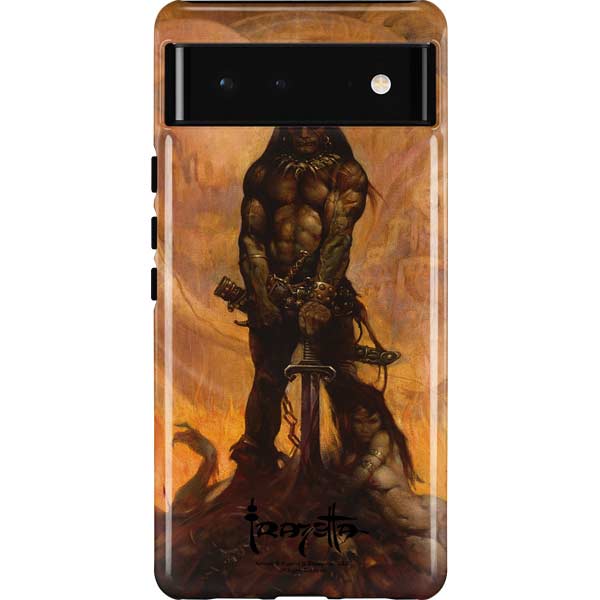 Barbarian by Frazetta Pixel Cases