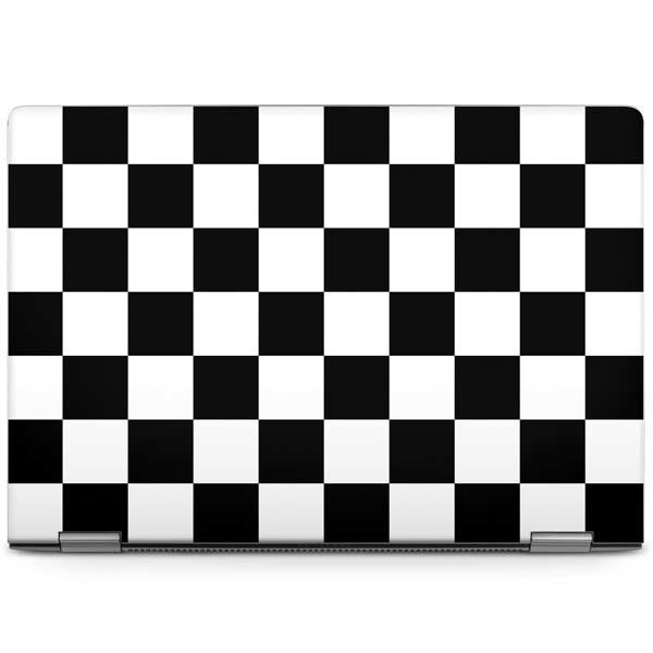 Black and White Checkered Laptop Skins