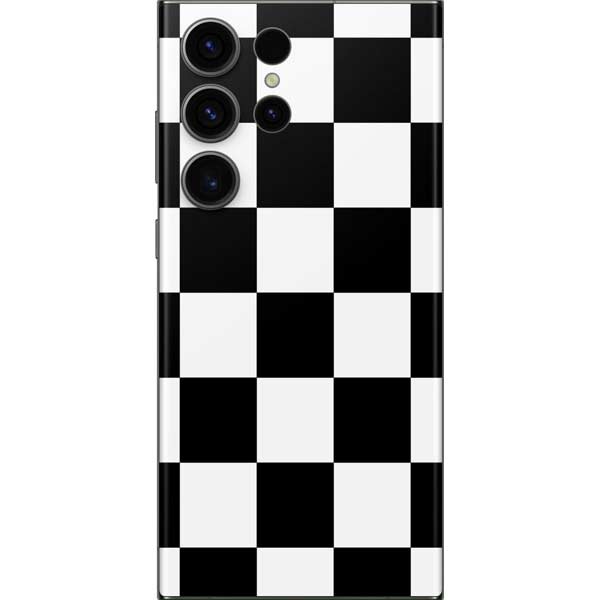 Black and White Checkered Galaxy Skins