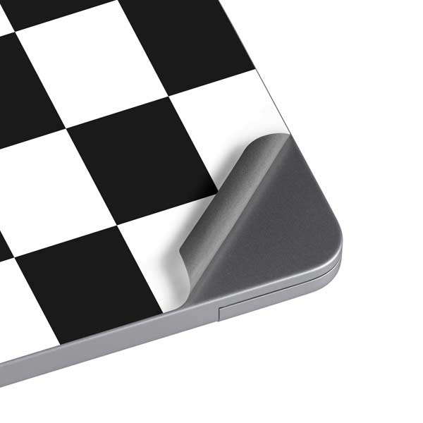 Black and White Checkered MacBook Skins