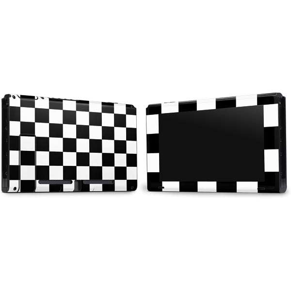 Black and White Checkered Nintendo Skins