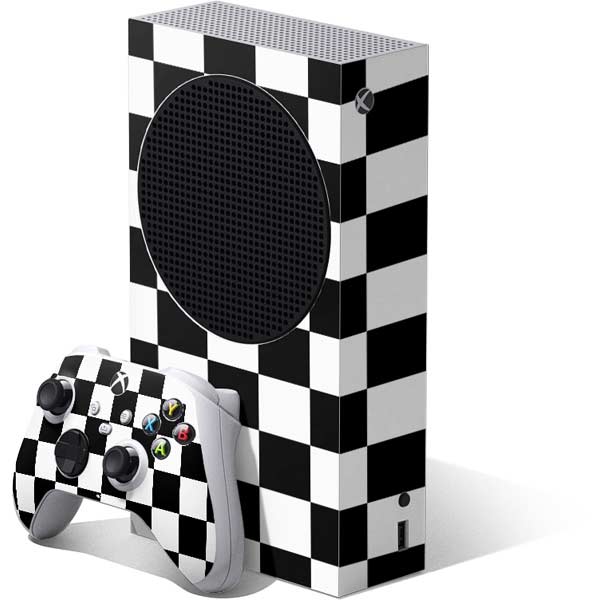 Black and White Checkered Xbox Series S Skins