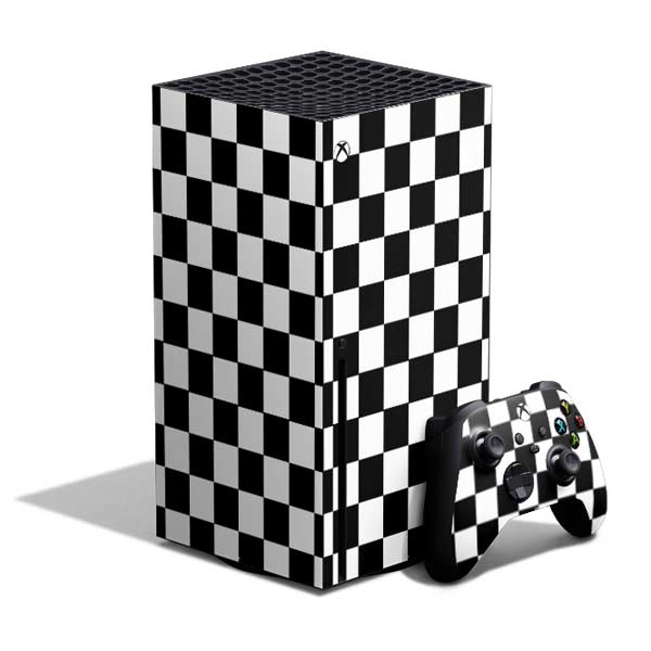 Black and White Checkered Xbox Series X Skins